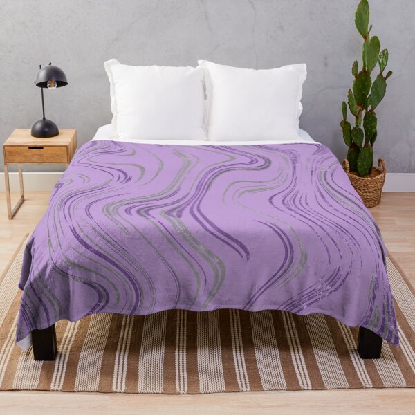Item preview, Liquid Marble Swirls Purple Silver designed and sold by WisdomInspired.