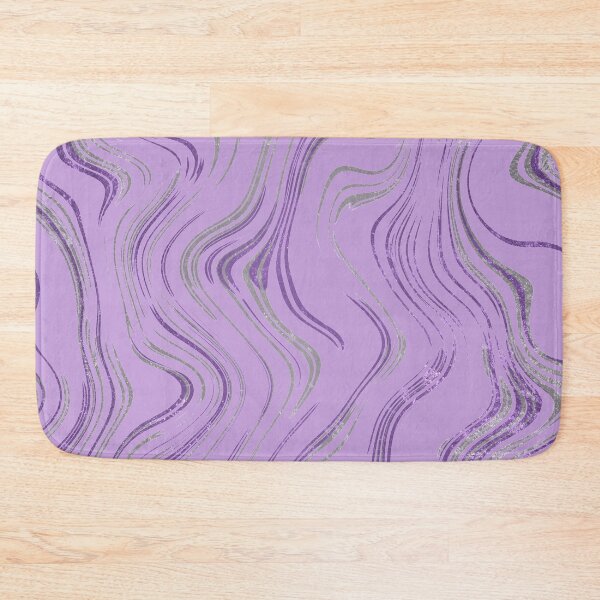 Item preview, Liquid Marble Swirls Purple Silver designed and sold by WisdomInspired.