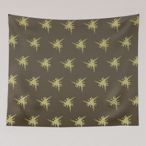 Item preview, Small gold heavenly star motif on a gradient taupe background  designed and sold by PetaJaneHome.