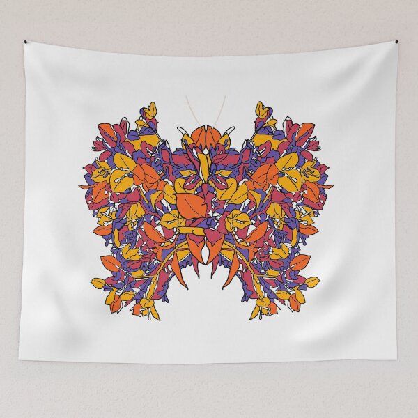 Item preview, Exotic colorful floral digital butterfly 2020 designed and sold by EarthyPlanty.