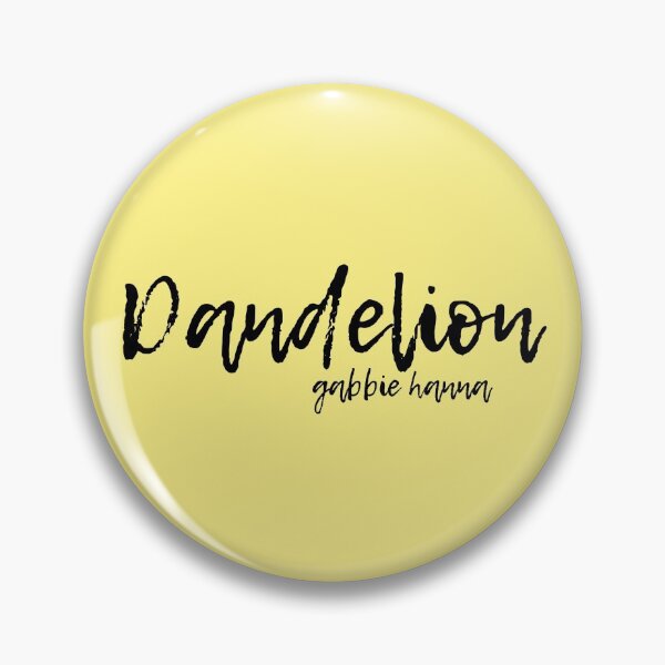Item preview, 'Dandelion' Gabbie Hanna Song Typography Yellow Background designed and sold by artsydoodles.