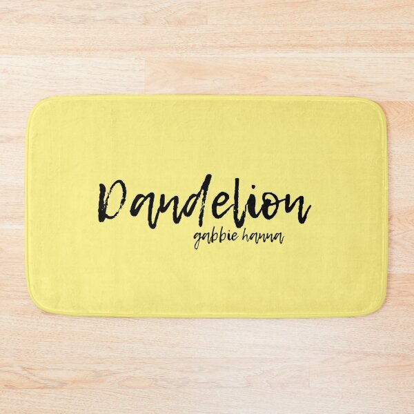 Item preview, 'Dandelion' Gabbie Hanna Song Typography Yellow Background designed and sold by artsydoodles.