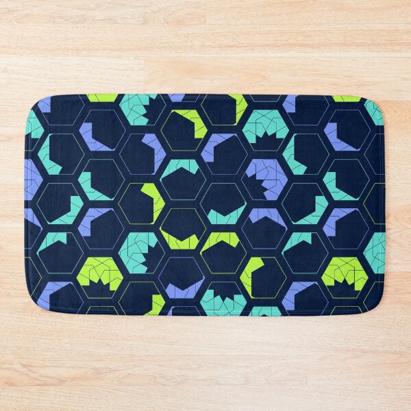 Item preview, Bright, geometric, hexagon shape pattern. Partial filled designed and sold by SparkleandSmile.