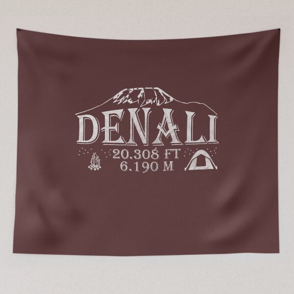 Item preview, Denali Mountains Hiking Altitude Tent Campfire designed and sold by DerNerd.
