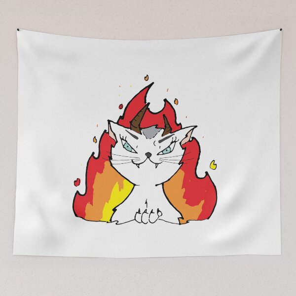 Item preview, Angry Sexy Sassy White Cat Sassha designed and sold by violetcho.