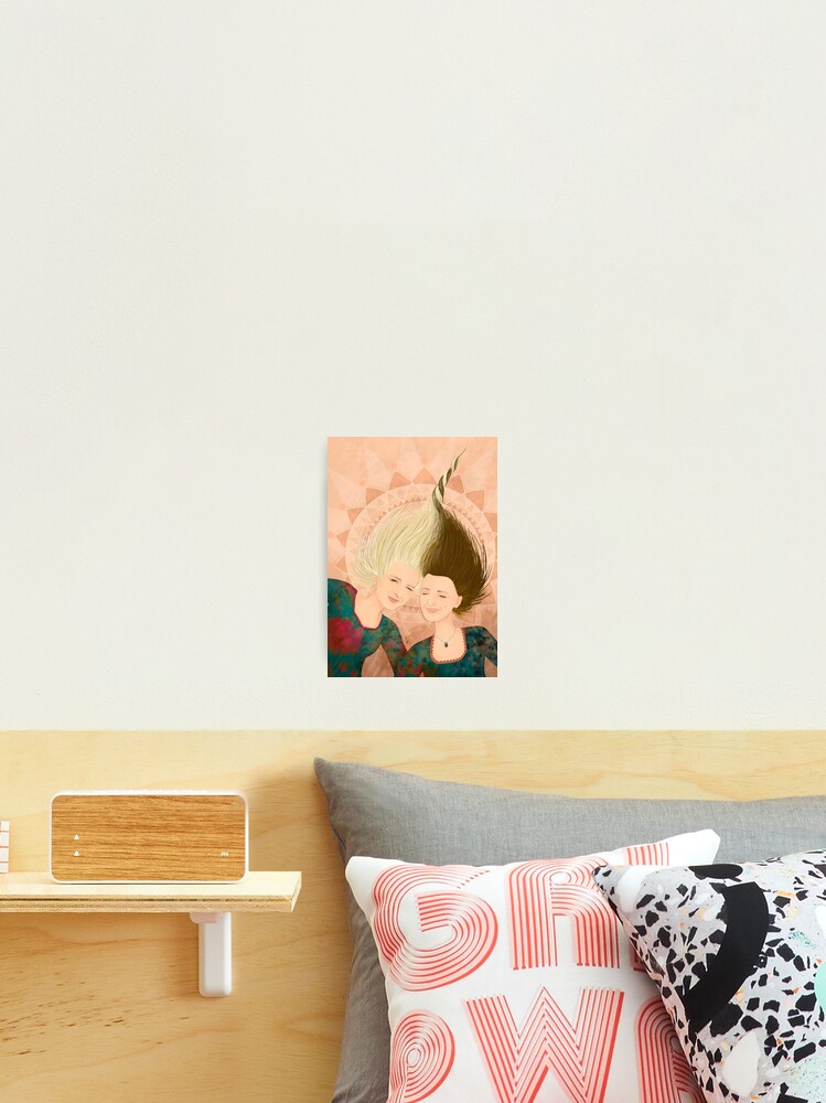 Thumbnail 2 of 3, Photographic Print, Two sisters designed and sold by Ruta.