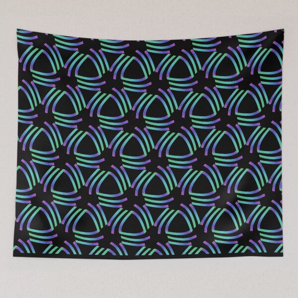Item preview, Abstract Art Deco triangle pattern on sophisticated black  designed and sold by PetaJaneHome.