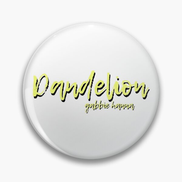 Item preview, 'Dandelion' Gabbie Hanna Song Typography Yellow designed and sold by artsydoodles.