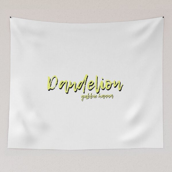 Item preview, 'Dandelion' Gabbie Hanna Song Typography Yellow designed and sold by artsydoodles.