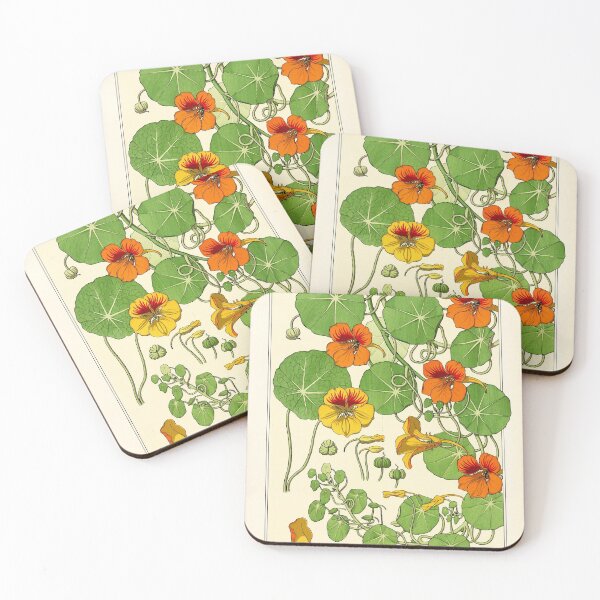 Item preview, Botanical flower plate - Maurice Verneuil - Capucine designed and sold by DejaVuStudio.