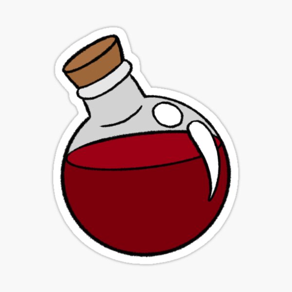 Health Potion sticker — Stubborn Toad