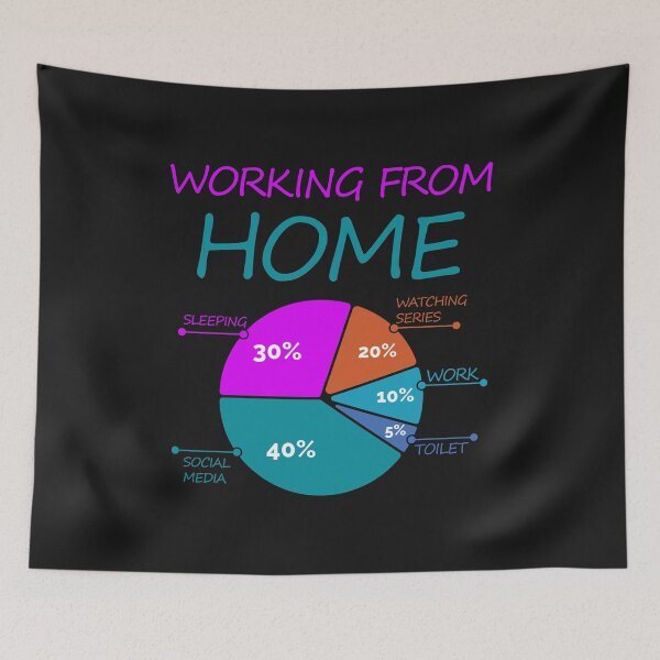 Item preview, Funny Working From Home Gift designed and sold by ShirtStar0815.