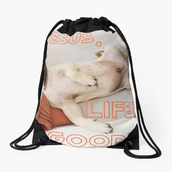 Life is so good Drawstring Bag
