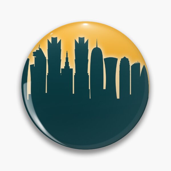 Item preview, Doha Qatar Skyline designed and sold by ArtPrints.