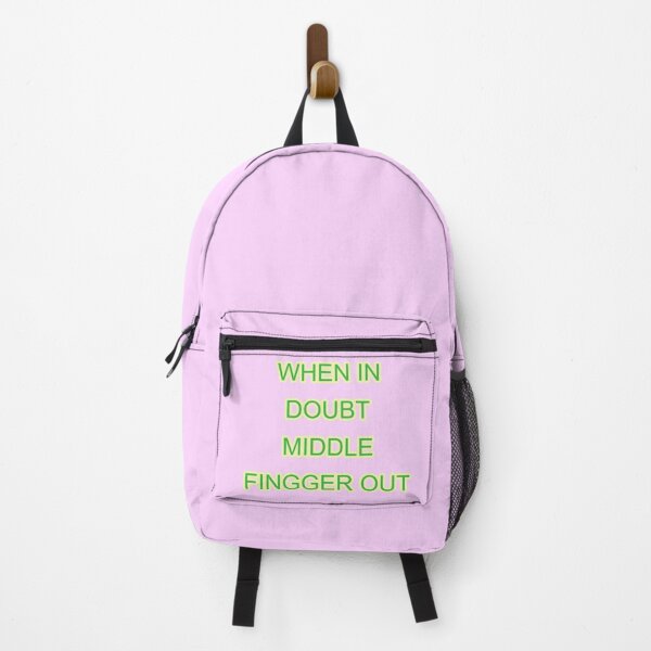 Item preview, When In Doubt Middle Finger Out Urban Outfit designed and sold by Custom Crest.
