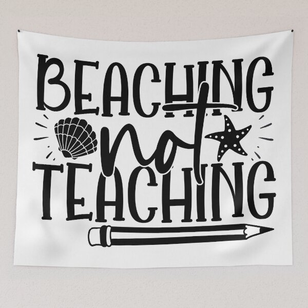 Item preview, Beaching not teaching designed and sold by purpleblobart.