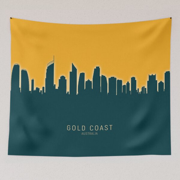 Item preview, Gold Coast Australia Skyline designed and sold by ArtPrints.