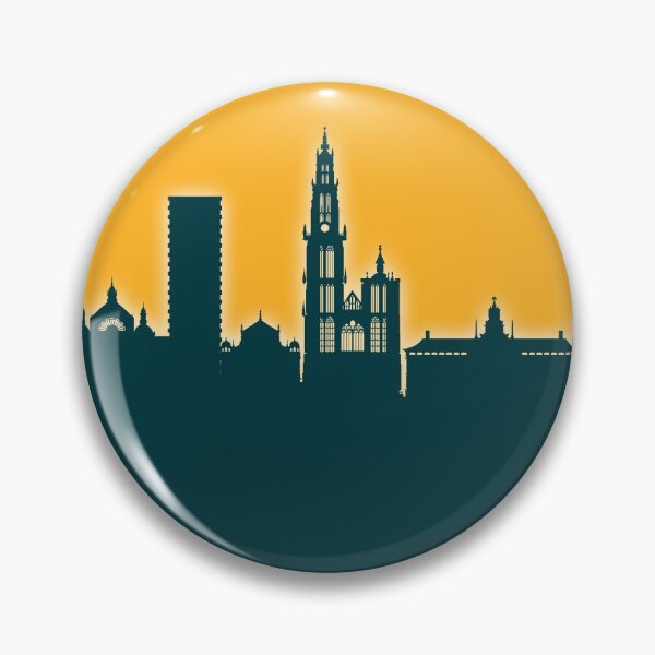 Item preview, Antwerp Belgium Skyline designed and sold by ArtPrints.