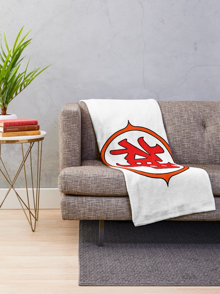 Dragon Ball Logo Sign Of Kami 神かみ様さま Kami Sama Kanji Sign Throw Blanket By Captainspammmmm Redbubble