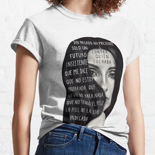 dibujo de Najwa Nimri con letra Camiseta clásica