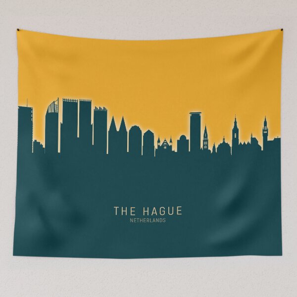 Item preview, The Hague Netherlands Skyline designed and sold by ArtPrints.