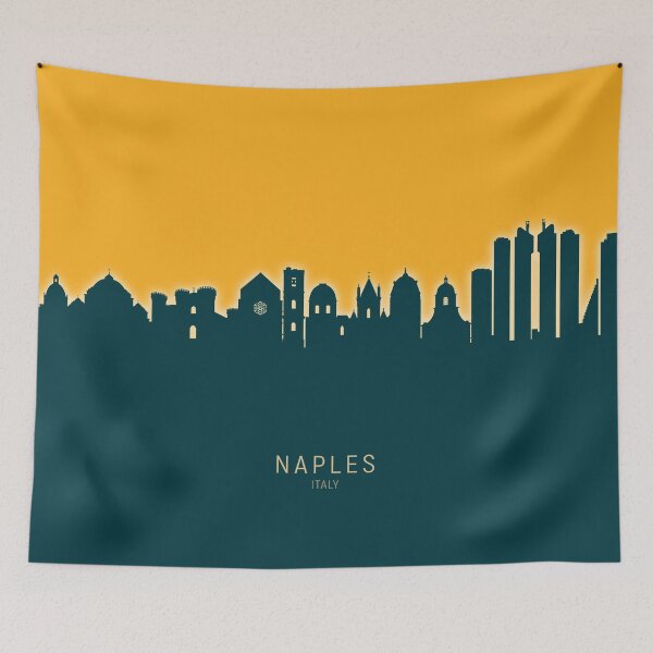 Item preview, Naples Italy Skyline designed and sold by ArtPrints.
