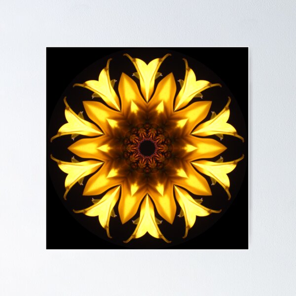 Item preview, Yellow Flower Kaleidoscope 2357 01 designed and sold by fantasytripp.