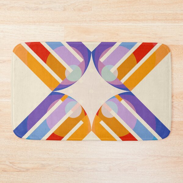 Item preview, Rudianus - Abstract Colorful Retro Style Art Pattern designed and sold by Retro-Rocket.