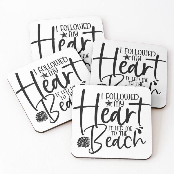 Item preview, I followed my heart it led me to the beach designed and sold by purpleblobart.