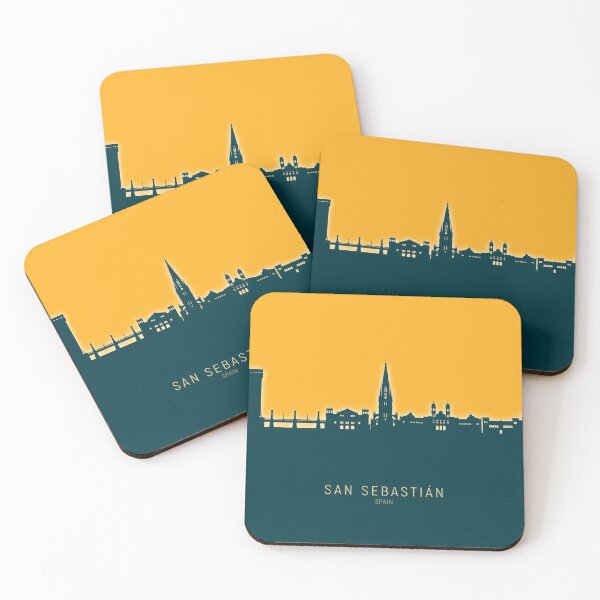 Item preview, San Sebastian Spain Skyline designed and sold by ArtPrints.
