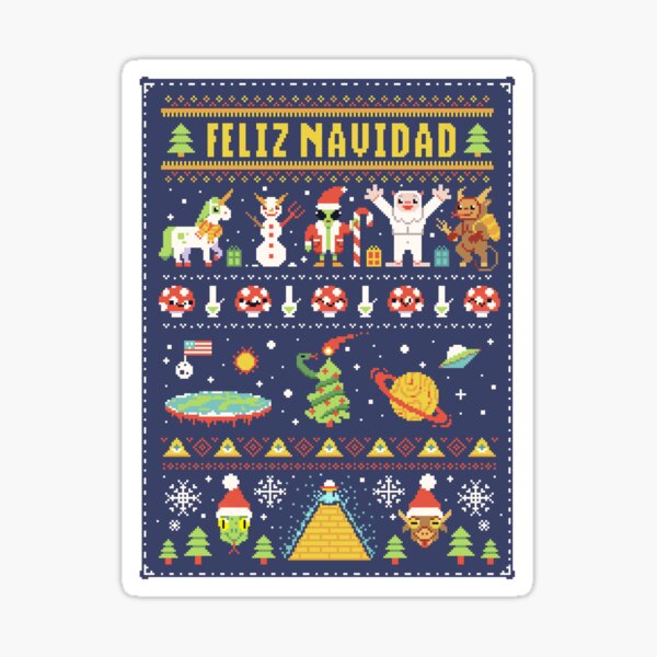 Bordado navidad Pegatina