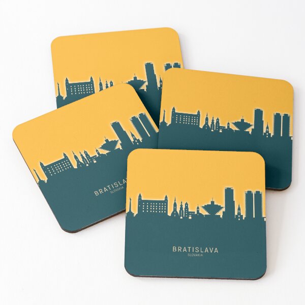 Item preview, Bratislava Slovakia Skyline designed and sold by ArtPrints.