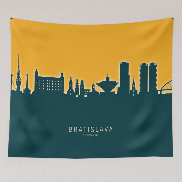 Item preview, Bratislava Slovakia Skyline designed and sold by ArtPrints.