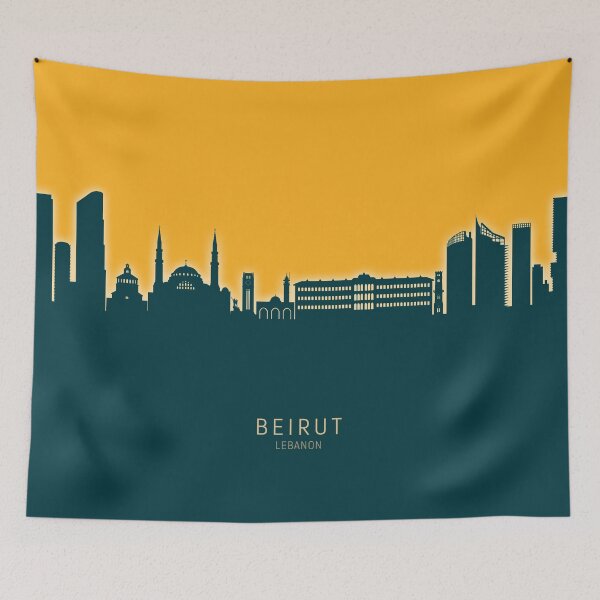 Item preview, Beirut Lebanon Skyline designed and sold by ArtPrints.