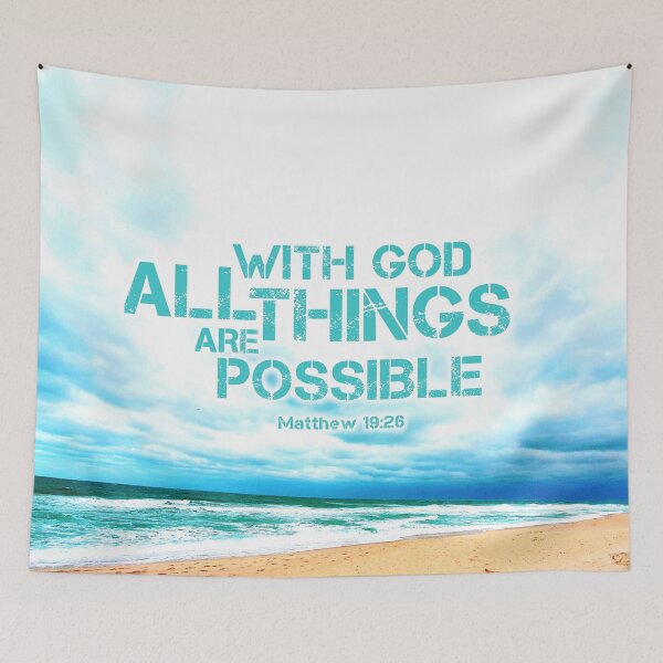 Item preview, With God, All Things Are Possible (With Text) Matthew 19:26 designed and sold by IgniteWithin.