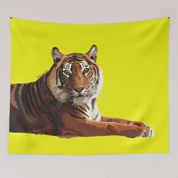 Item preview, Sumatran Tiger Portrait (Panthera tigris sumatrae) designed and sold by Alawstrations.