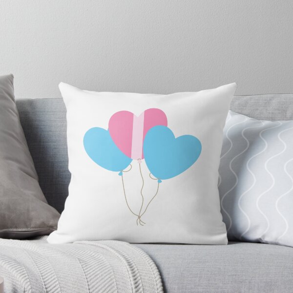 Item preview, Trans Pride Heart Balloons designed and sold by jennyformica.