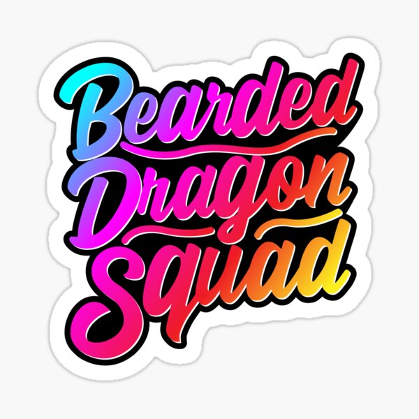 Bearded Dragon Squad Sticker