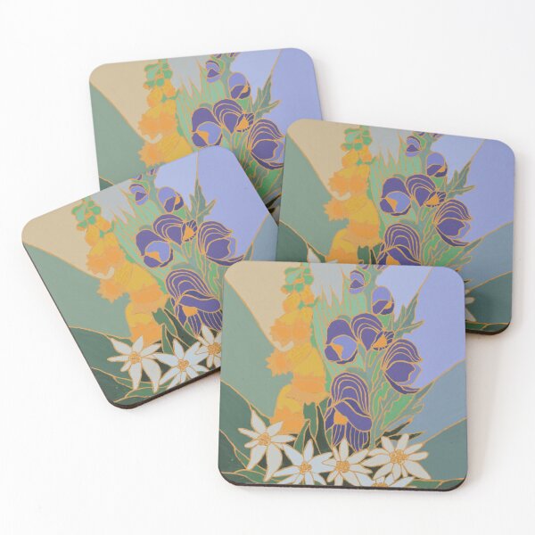 Item preview, Monkshood and Edelweiss designed and sold by Paulina Dabrowska-Dorozynska.