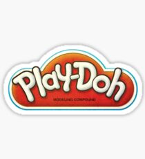 Vintage Play-Doh logo Sticker