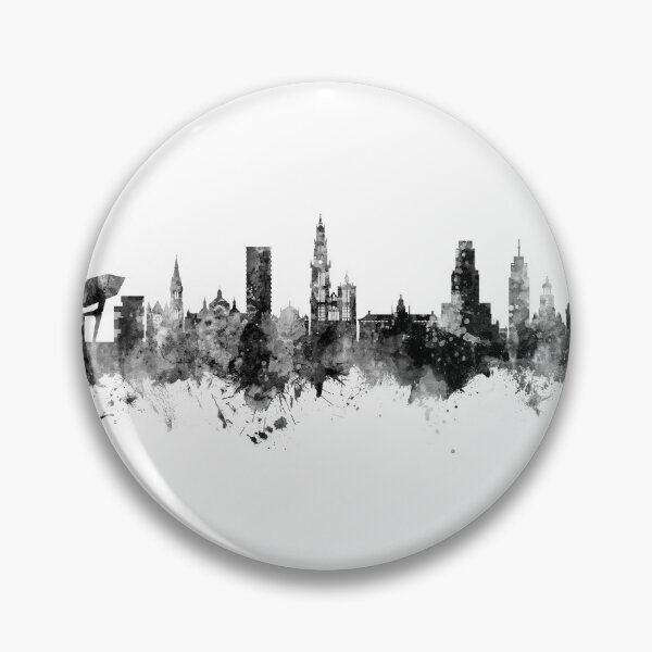 Item preview, Antwerp Belgium Skyline designed and sold by ArtPrints.