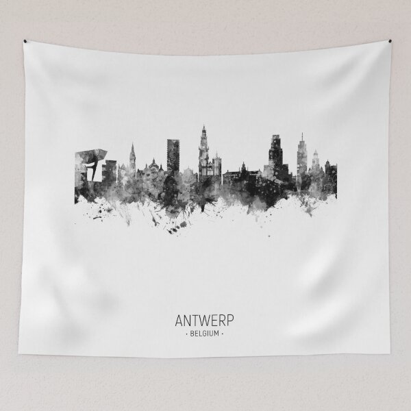 Item preview, Antwerp Belgium Skyline designed and sold by ArtPrints.