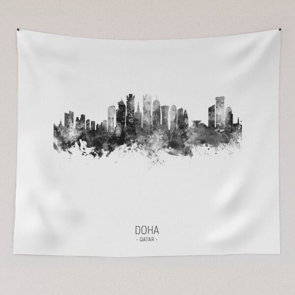 Item preview, Doha Qatar Skyline designed and sold by ArtPrints.