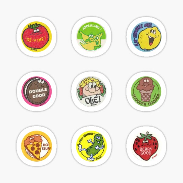 scratch and sniff pack 2 Sticker