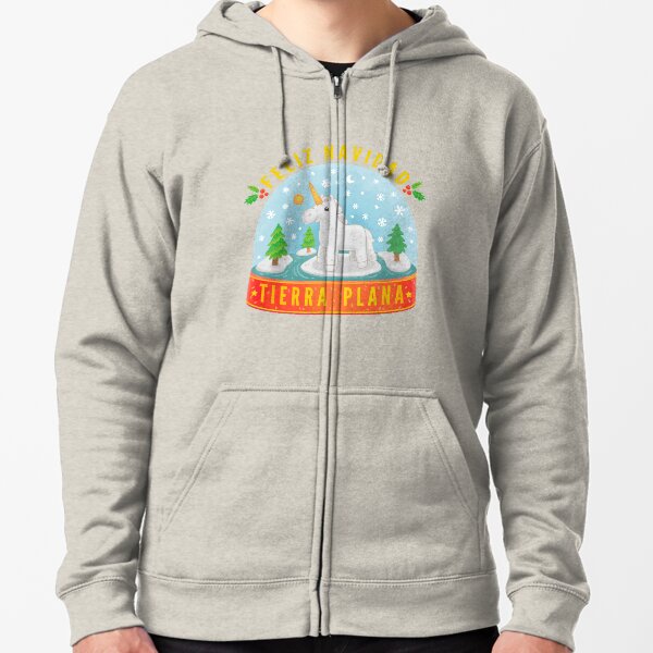 Bola de cristal tierra plana Sudadera con capucha y cremallera