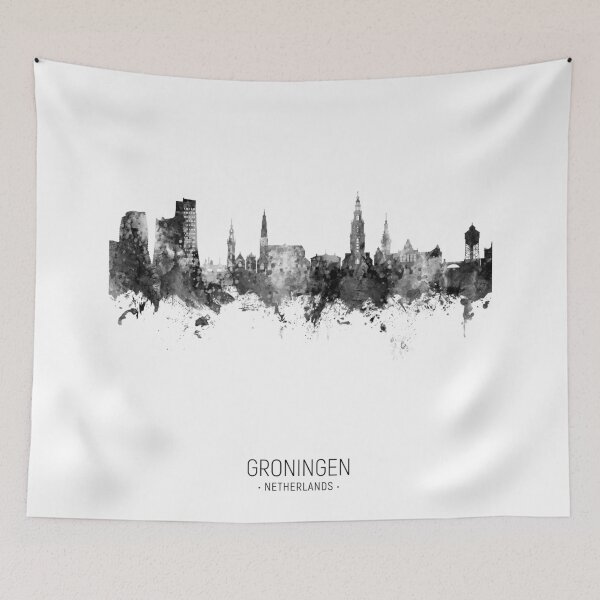 Item preview, Groningen The Netherlands Skyline designed and sold by ArtPrints.