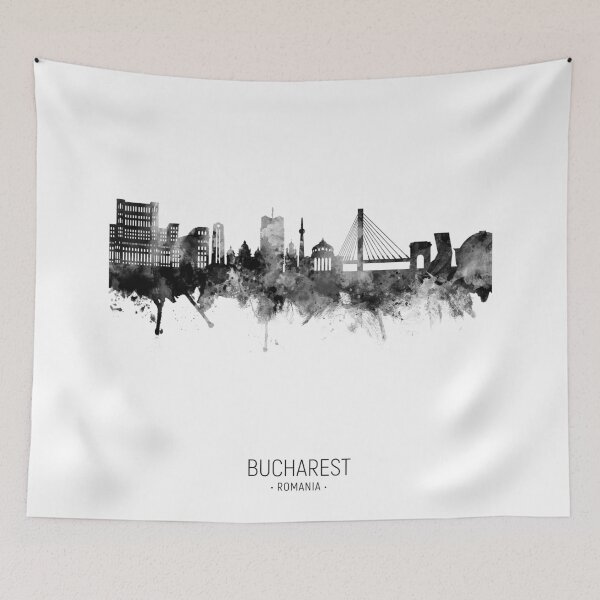 Item preview, Bucharest Romania Skyline designed and sold by ArtPrints.
