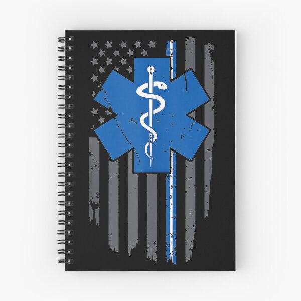 Item preview, American Flag Blue White Thin line EMS EMT EMR Par designed and sold by goldthwaitnaomi.