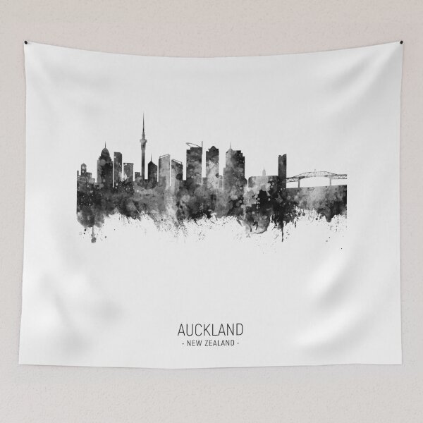 Item preview, Auckland New Zealand Skyline designed and sold by ArtPrints.