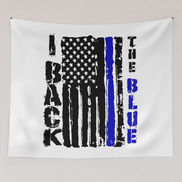 Item preview, I Back the Blue American Police Support Blue Line  designed and sold by tgulko.
